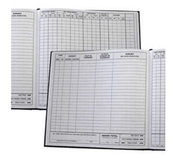 Large Pilot Logbook Page