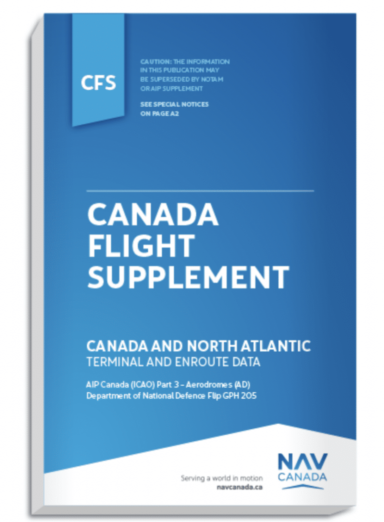 Canadian Flight supplement