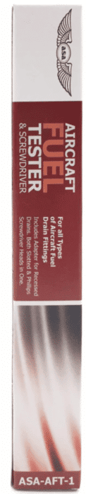 asa aircraft fuel tester and screwdriver