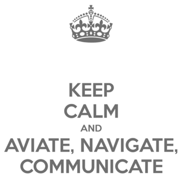 aviate navigate communicate pilot training