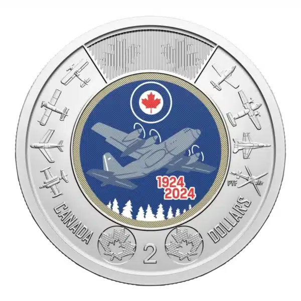 2024 $2 100th Anniversary of the Royal Canadian Air Force (Colourized)