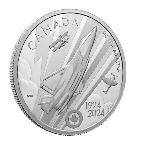 2024 $20 The Royal Canadian Air Force Centennial - Pure Silver Coin - Image 3