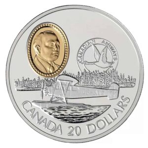 1993 Canada $20 Aviation Series I: Fairchild 71c Sterling Silver Coin aviation coin